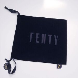 Fenty Black Velvet Drawstring Ribbon Bag